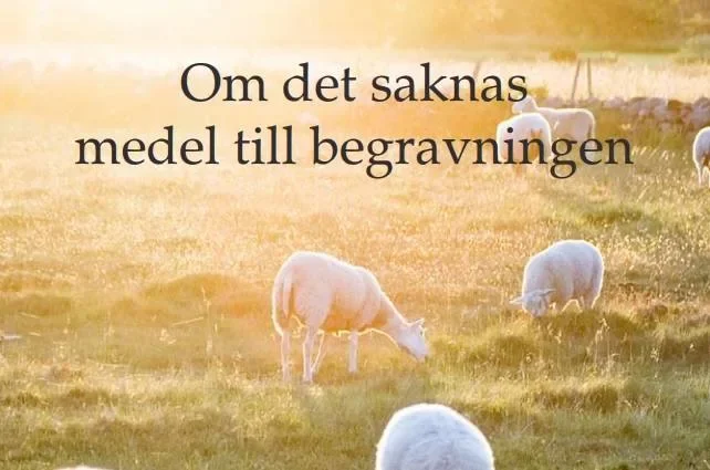 Brist i dödsbo.